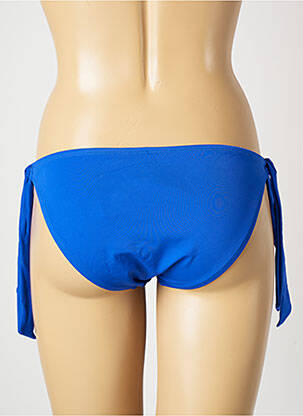Bas de maillot de bain tissage satiné bikini bleu MON PETIT BIKINI femme