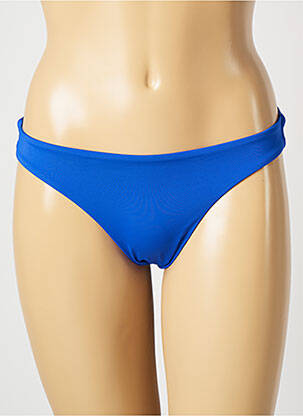 Bas de maillot de bain tissage satiné culotte bleu MON PETIT BIKINI femme