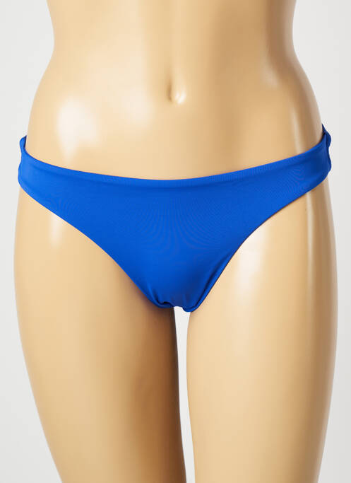 Bas de maillot de bain tissage satiné culotte bleu MON PETIT BIKINI femme
