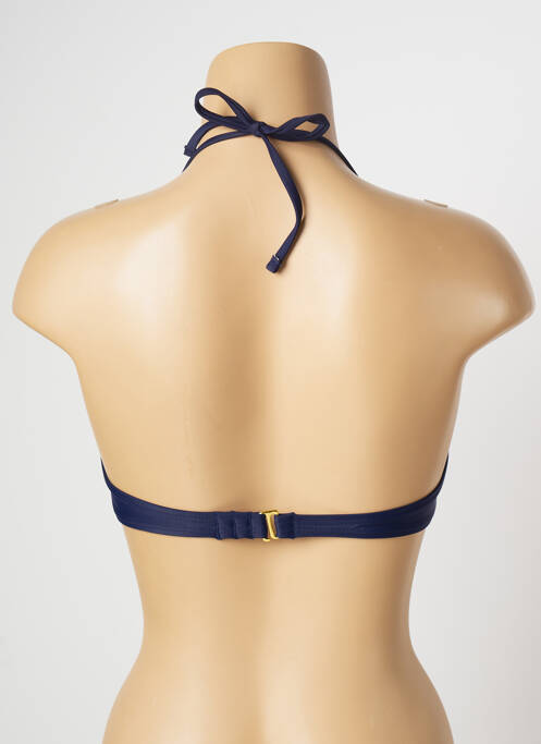 Haut de maillot de bain stretch haut bandeau bleu MON PETIT BIKINI femme