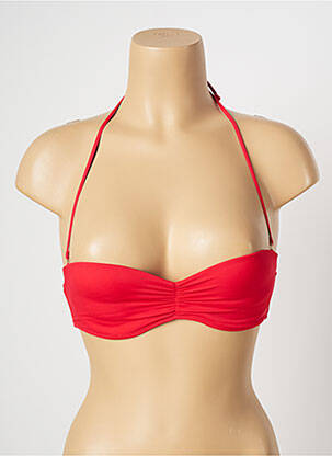 Haut de maillot de bain stretch rouge MON PETIT BIKINI femme