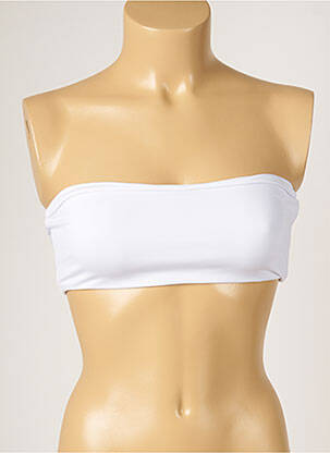 Haut de maillot de bain stretch haut bandeau blanc MON PETIT BIKINI femme