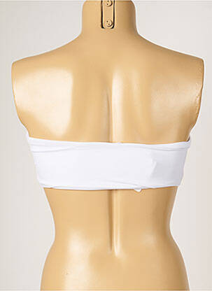 Haut de maillot de bain stretch haut bandeau blanc MON PETIT BIKINI femme