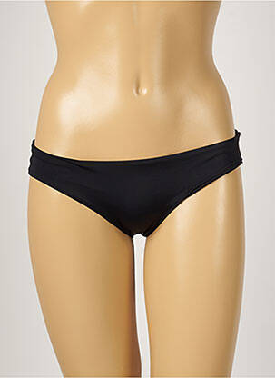 Bas de maillot de bain effet matière satinée culotte noir MON PETIT BIKINI femme