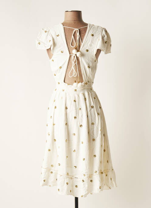Robe mi-longue blanc GOA pour femme