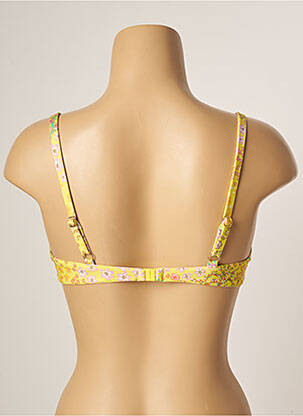 Haut de maillot de bain stretch haut soutien-gorge emboitant jaune BANANA MOON femme