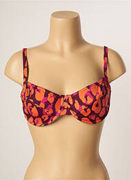 Haut de maillot de bain stretch haut soutien-gorge emboitant orange BANANA MOON femme