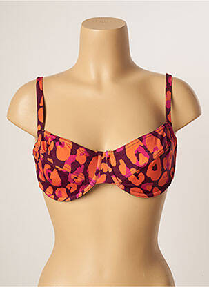 Haut de maillot de bain stretch haut soutien-gorge emboitant orange BANANA MOON femme