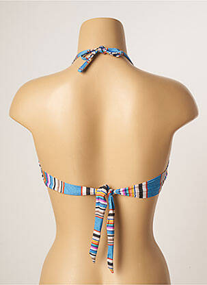 Haut de maillot de bain stretch haut soutien-gorge balconnet bleu BANANA MOON femme