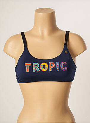 Haut de maillot de bain stretch haut soutien-gorge nageur bleu BANANA MOON femme