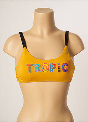 Haut de maillot de bain stretch haut soutien-gorge nageur jaune BANANA MOON femme