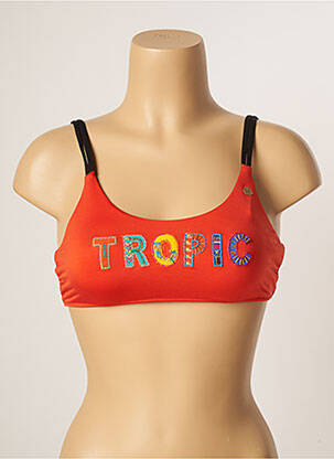 Haut de maillot de bain stretch haut soutien-gorge nageur orange BANANA MOON femme