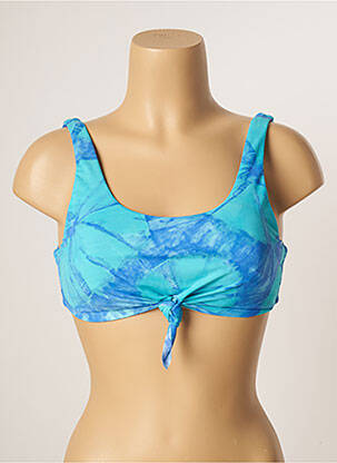 Haut de maillot de bain stretch haut soutien-gorge moulé bleu BANANA MOON femme