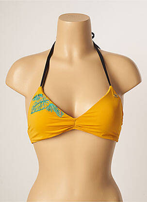 Haut de maillot de bain stretch haut soutien-gorge balconnet jaune BANANA MOON femme