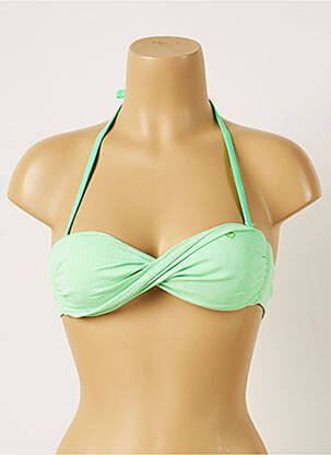 Haut de maillot de bain stretch haut bandeau vert BANANA MOON femme