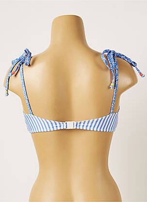 Haut de maillot de bain stretch haut soutien-gorge moulé bleu BANANA MOON femme