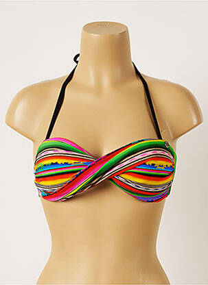 Haut de maillot de bain stretch haut bandeau rouge BANANA MOON femme