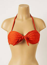 Haut de maillot de bain stretch haut bandeau orange BANANA MOON femme