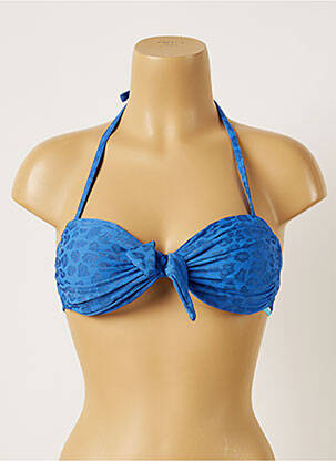 Haut de maillot de bain stretch haut bandeau bleu BANANA MOON femme