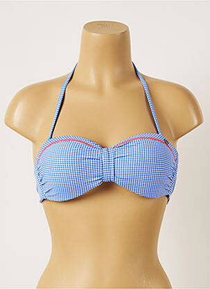 Haut de maillot de bain stretch haut bandeau bleu BANANA MOON femme