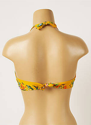 Haut de maillot de bain stretch haut bandeau jaune BANANA MOON femme