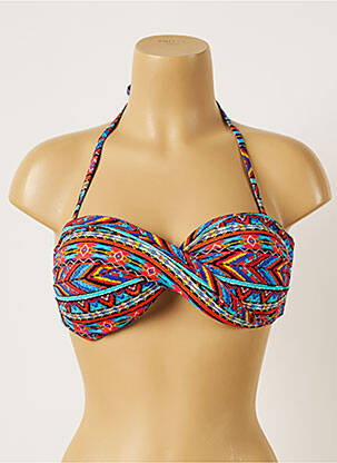 Haut de maillot de bain stretch haut bandeau orange BANANA MOON femme