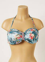 Haut de maillot de bain stretch haut bandeau bleu BANANA MOON femme
