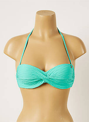 Haut de maillot de bain stretch haut bandeau vert BANANA MOON femme