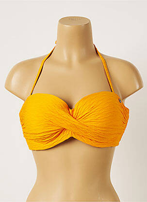 Haut de maillot de bain stretch haut bandeau orange BANANA MOON femme