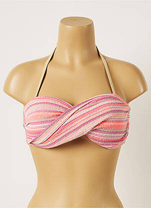 Haut de maillot de bain stretch haut bandeau rose BANANA MOON femme
