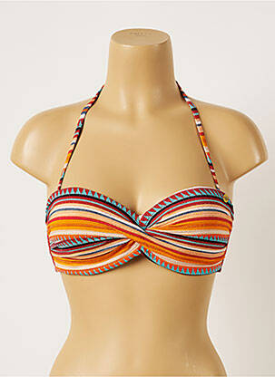 Haut de maillot de bain stretch haut bandeau orange BANANA MOON femme