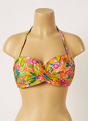 Haut de maillot de bain stretch haut bandeau orange BANANA MOON femme