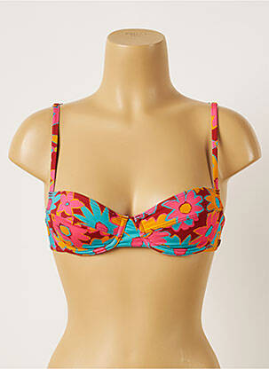 Haut de maillot de bain stretch rouge BANANA MOON femme