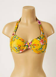 Haut de maillot de bain stretch jaune BANANA MOON femme