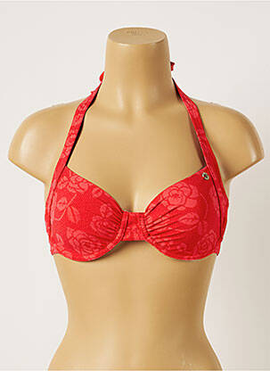 Haut de maillot de bain stretch rouge BANANA MOON femme