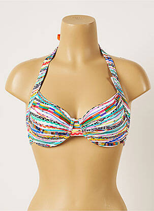 Haut de maillot de bain stretch bleu BANANA MOON femme
