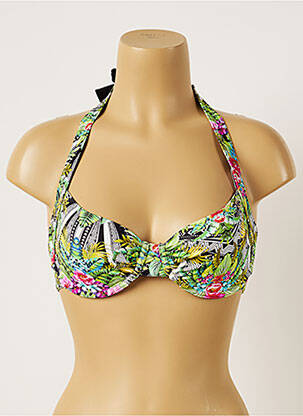 Haut de maillot de bain stretch vert BANANA MOON femme