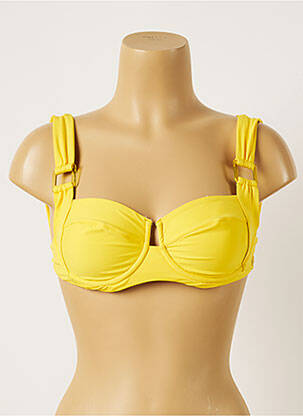 Haut de maillot de bain stretch jaune BANANA MOON femme