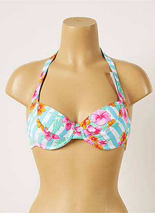 Haut de maillot de bain stretch bleu BANANA MOON femme