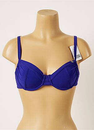 Haut de maillot de bain stretch bleu BANANA MOON femme