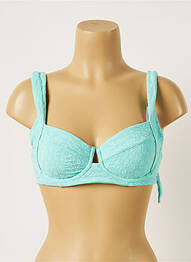 Haut de maillot de bain stretch bleu BANANA MOON femme