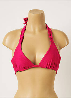 Haut de maillot de bain stretch haut triangles rose BANANA MOON femme