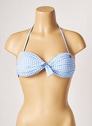 Haut de maillot de bain stretch haut bandeau bleu BANANA MOON femme