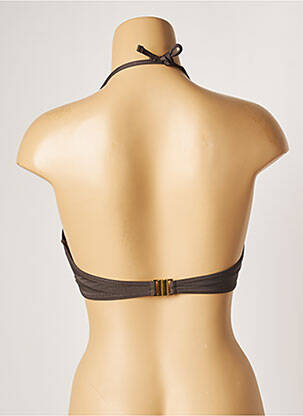 Haut de maillot de bain stretch haut soutien-gorge balconnet gris BANANA MOON femme