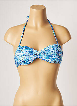 Haut de maillot de bain stretch haut bandeau bleu BANANA MOON femme