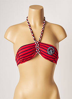 Haut de maillot de bain stretch haut bandeau rouge BANANA MOON femme