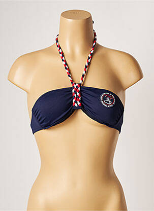 Haut de maillot de bain stretch haut bandeau bleu BANANA MOON femme