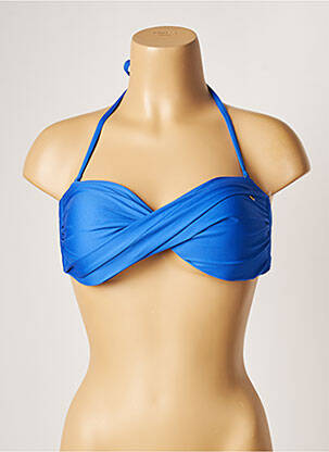 Haut de maillot de bain stretch haut bandeau bleu BANANA MOON femme
