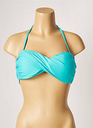 Haut de maillot de bain stretch haut bandeau bleu BANANA MOON femme