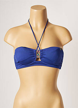 Haut de maillot de bain haut bandeau haut bandeau bleu BANANA MOON femme